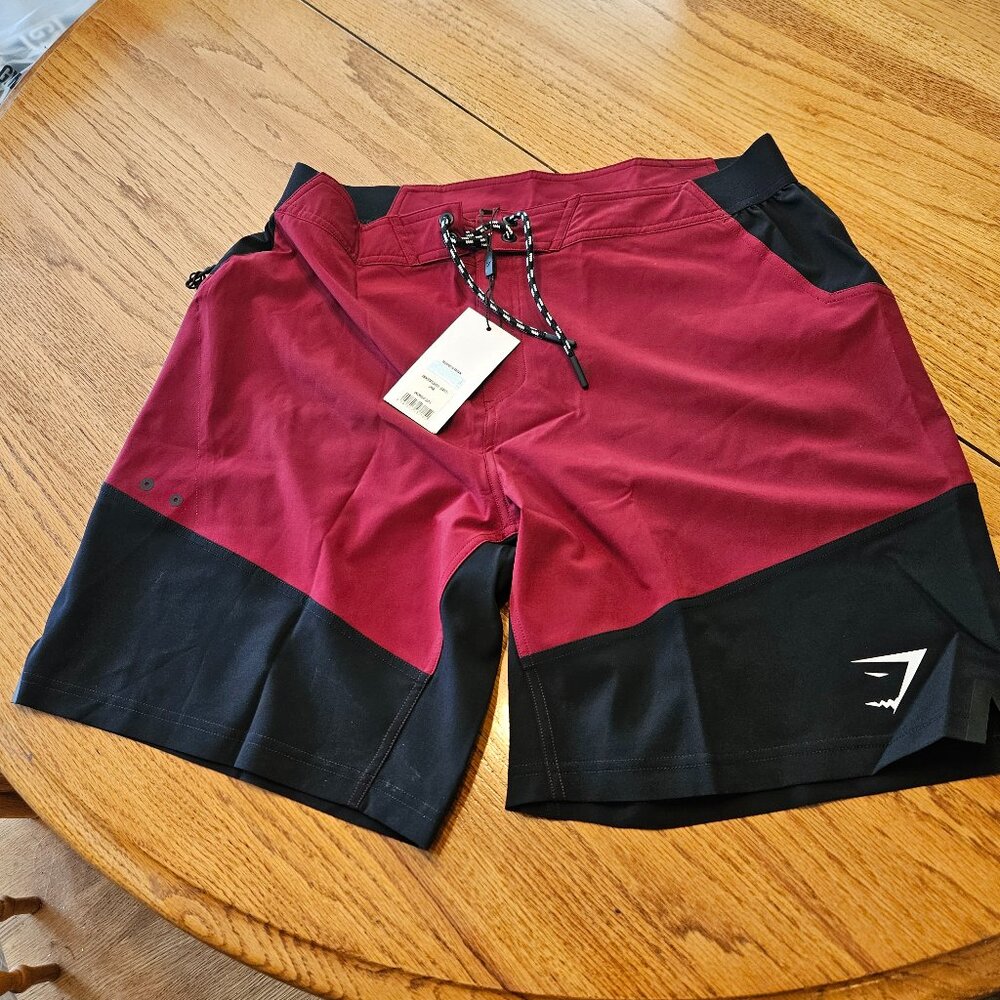 Gymshark Maroon/Black Large Shorts
